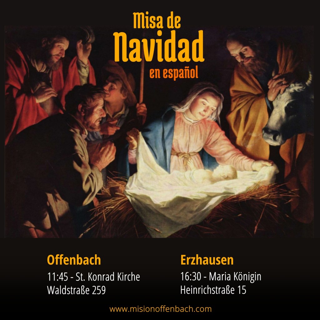 Misas de Navidad 25 de&nbsp;Diciembre