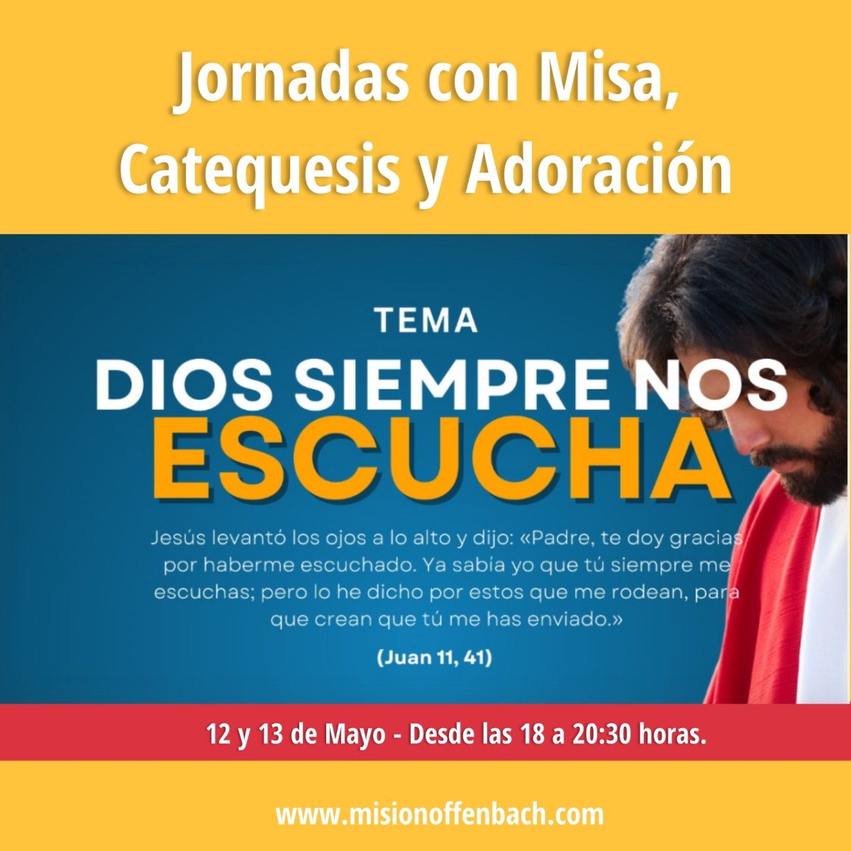 Jornadas con Misa, Catequesis y&nbsp;Adoración